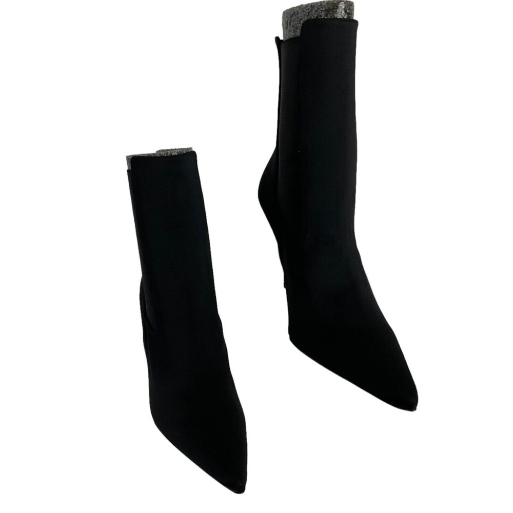 Good American Shoes Booties Womens Sz 10.5 Kickstand Neoprene Black 001 $319 Nwb - Picture 3 of 12